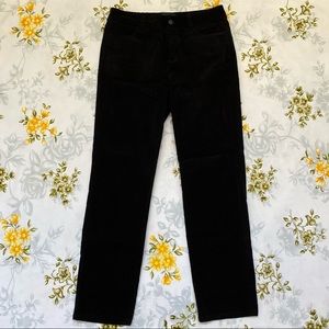 Talbots Size 8P Heritage Black Corduroy Pant